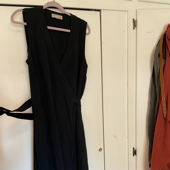 Everlane Sleeveless Wrap Dress - Picture 3 of 5